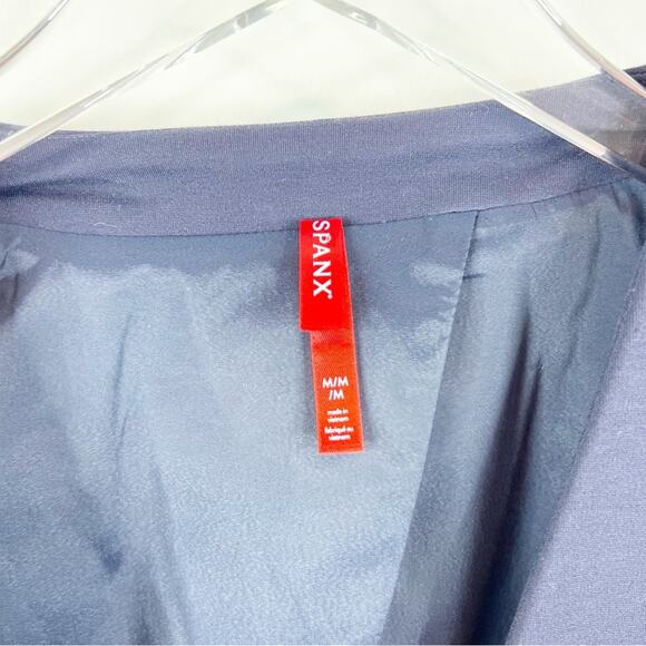 NWT Spanx Perfect Collarless Blazer M Blue - Picture 5 of 7